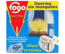 Insecticida eléctrico antimosquitos en pastillas FOGO 1 unidad 10 pastillas