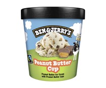 Tarrina de helado de crema de cacahuete con trocitos de cacahuete BEN & JERRY'S 500 ml.