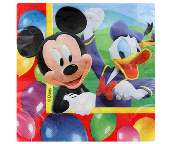 Servilletas de papel 33x33cm MICKEY Party 20 uds. Servilletas de papel 33x33cm MICKEY Party 20 uds.