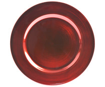 Bajoplato rojo de 32,8 cm, HOME.