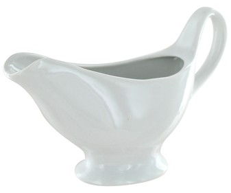 Salsera de tamaño pequeño, fabricada en porcelana de color blanco GSMD. Salsera de tamaño pequeño, fabricada en porcelana de color blanco GSMD.