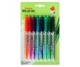 Pack de 8 bolígrafos roller tinta gel de colores borrable, PRODUCTO ALCAMPO.