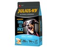 Pienso hipoalergénico para perros adultos de pescado y arroz, JULIUS-K9 saco 3 kg.
