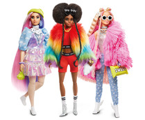 Surtido de muñecas BARBIE Extra con looks atrevidos y mascota.