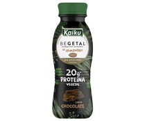 Bebida de almendra y proteina de soja, con alto contendio en proteinas vegetales (20 g) y sabor a chocolate KAIKU Begetal 330 ml.