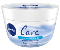 Crema de rápida absorción y nutrición profunda para cara y cuerpo NIVEA Care 400 ml.