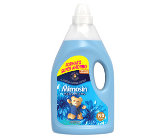 Suavizante concentrado azul vital MIMOSÍN 190 lavados 3,818 L. Suavizante concentrado azul vital MIMOSÍN 190 lavados 3,818 L.