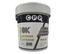 Pintura interior-exterior, blanco mate, OK CPP, 15L