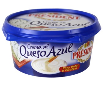 Crema de queso para untar azul PRÉSIDENT 125 g. Crema de queso para untar azul PRÉSIDENT 125 g.