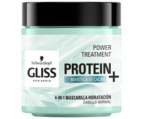 Mascarilla hidratante 4 en 1 para cabello normal GLISS Protein +  de Schwarzopf 400 ml.