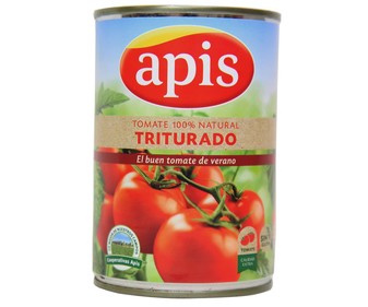 Tomate natural triturado APIS lata de 400 g. Tomate natural triturado APIS lata de 400 g.