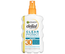 Protector solar en spray con factor de protección 30 (alto) DELIAL Clear protect 200 ml.