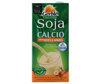 Bebida de soja sabor avellanas GERBLE 1 l. Bebida de soja sabor avellanas GERBLE 1 l.