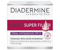Crema antimanchas con FPS 15 (bajo) DIADERMINE Lift+ Super filler 50 ml. 