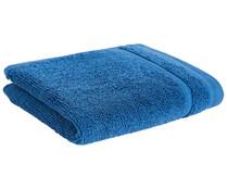 Toalla de tocador 100% algodón color azul oscuro, densidad de 500g/m², ACTUEL.