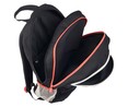 Mochila juvenil con triple compartimento, color negro y azul  Hastag PRODUCTO ALCAMPO, 30x43,5x8cm.