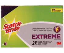 Estropajo de fibra con esponja especial salvauñas SCOTCH BRITE 2 uds. Estropajo de fibra con esponja especial salvauñas SCOTCH BRITE 2 uds.