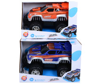 Surtido de coches todoterreno de 30cm con sistema de fricción en las ruedas, ONE TWO FUN ALCAMPO.