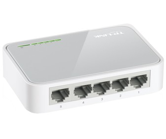 Switch TP-LINK TL-SF1005D, 5 puertos Ethernet RJ45, 10/100 Mbps.