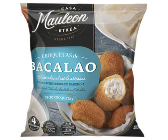 Croquetas de bacalo, elaboradas al estilo artesano CASA MAULEON 400 g. Croquetas de bacalo, elaboradas al estilo artesano CASA MAULEON 400 g.