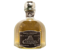 Tequila reposado de agave 100%, elaborado en Mexico LA COFRADIA botella de 70 cl.