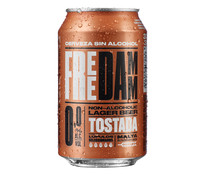 Cerveza 0.0 %, sin alcohol, tostada FREE DAMM 33 cl - Alcampo