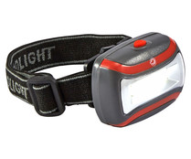 Linterna led frontal con cinta ajustable a cabeza, PRODUCTO ALCAMPO.