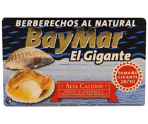 Berberechos al natural El Gigante 20/30 piezas BAYMAR 65 g.