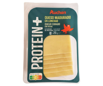 Queso curado en lonchas con extra de proteínas PRODUCTO ALCAMPO 150 g. Queso curado en lonchas con extra de proteínas PRODUCTO ALCAMPO 150 g.