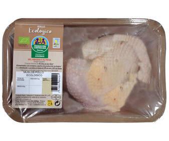 Muslos de pollo ecológico con piel ALCAMPO PRODUCCIÓN CONTROLADA ECOLÓGICO Bandeja Muslos de pollo ecológico con piel ALCAMPO PRODUCCIÓN CONTROLADA ECOLÓGICO Bandeja