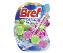Pastillas WC perfume doble (manzana floral en seco y lirio de Agua en mojado) BREF DE LUXE 50 g.