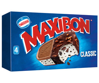 Sándwich de helado nata MAXIBON Classic de Nestlé 4 x 140 ml. Sándwich de helado nata MAXIBON Classic de Nestlé 4 x 140 ml.