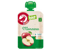 Bolsita de puré de manzana ecológica, a partir de 4 meses ALCAMPO BABY ECOLÓGICO 100 g.