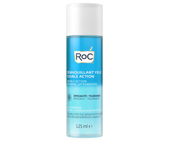 Desmaquillante de ojos doble acción, especial pieles sensibles ROC 125 ml. Desmaquillante de ojos doble acción, especial pieles sensibles ROC 125 ml.