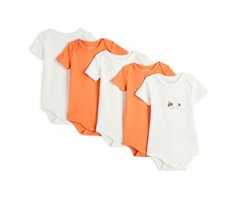 Lote de 5 bodies de algodón para bebé IN EXTENSO, talla 92. Lote de 5 bodies de algodón para bebé IN EXTENSO, talla 92.