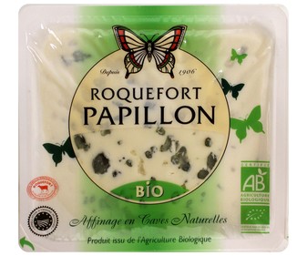 Queso roquefort ecológico en cuña 100g Queso roquefort ecológico en cuña 100g