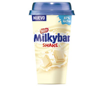 Bebida de leche (87%) y chocolate blanco MILKYBAR Shake de Nestlé 180 ml.
