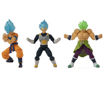 Figura articulada Goku SSB, Vegeta SSB o Broly SS, varios modelos, DRAGON BALL Evolve.