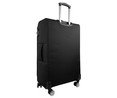Maleta de cabina soft de 55 cm color negro y 8 ruedas, AIRPORT ALCAMPO.