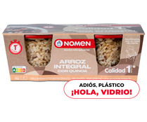 Arroz integral con quinoa, vasito para microondas NOMEN 2 uds x 140 g.