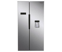 Frigorífico americano CANDY CHSBSO 6174XWD, NO FROST, dispensador de agua, clasificación energética: E, H: 177cm, A: 90cm, F: 66cm, capacidad total: 529L.