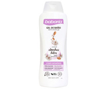Gel para ducha o baño extra hidratante, para pieles muy secas BABARIA Cream sensatios 600 ml.