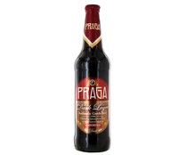 Cerveza checa negra de importación PRAGA botella 50 cl.