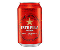 Cerveza ESTRELLA DAMM lata de 33 cl. 