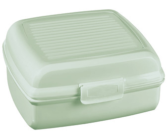 Recipiente cuadrado de plástico especial para sandwiches, 0,9 litros ACTUEL.