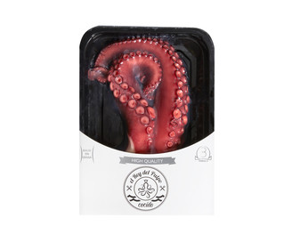 Tentáculos de pulpo cocido refrigerado EL REY DEL PULPO 300 g.