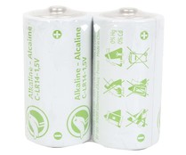 Pack de 2 pilas alcalinas C, LR14, 1,5V, PRODUCTO ECONÓMICO ALCAMPO.