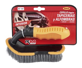 Cepillo con mango ergonómico antideslizante, especial para la limpieza de tapicerias y alfrombras RM CLEAN. Cepillo con mango ergonómico antideslizante, especial para la limpieza de tapicerias y alfrombras RM CLEAN.