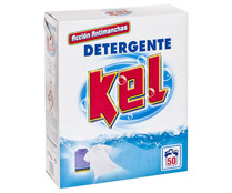 Detergente en polvo con acción antimanchas KEL 3.75 kg.