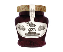 Mermelada con trozos de frambuesa y cerezas HERO 1886 320 g.